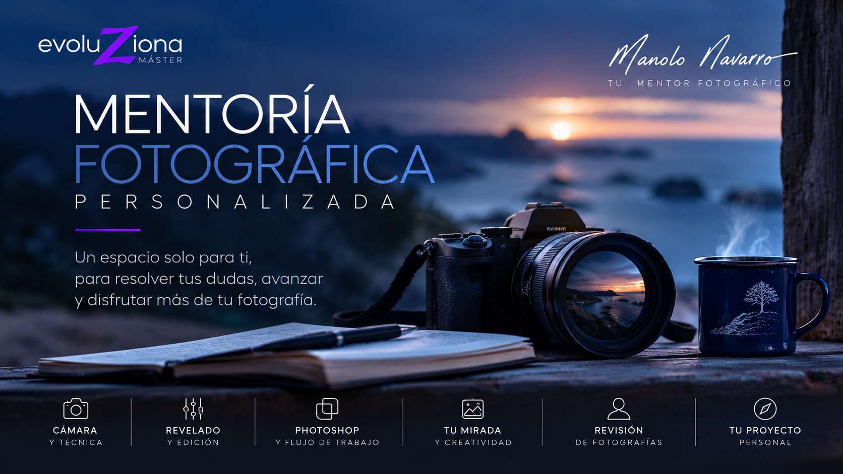 Mentoría fotográfica personalizada de Manolo Navarro en evoluZiona Máster